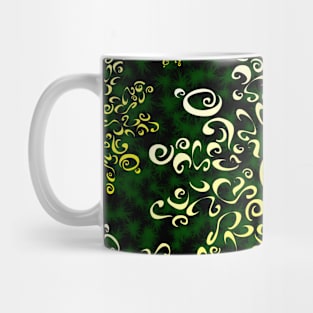 Gold Holiday Ornaments on Pine 5748 Mug